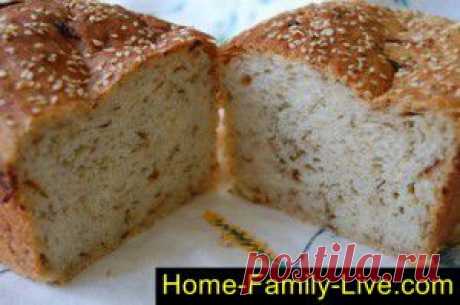 Домашний хлеб - пошаговый фоторецепт - хлеб с наполнителем