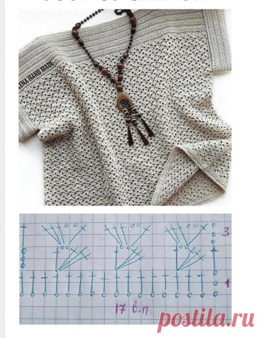 Простой узор для топа крючком Сейчас всем нам, как никогда, нужна поддержка. Что мы, рукодельницы, можем сделать? Конечно же, наполнять пространство вокруг себя добром и созиданием. Давайте продолжать заниматься творчеством, вязать, вдохновлять и поддерживать своих коллег по творчеству! Делитесь своими работами,...