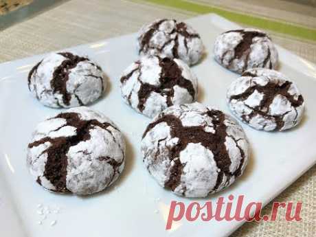 Печенье ТРЕЩИНКИ. Вкуснота Неописуемая! Простой рецепт.Конкурс. Crinkle Cookies.