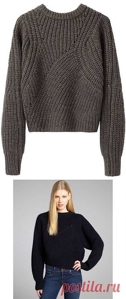 Интеллектуальная модель от Isabel Marant. Джемпер спицами..