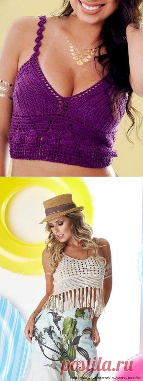 Летний пляжный топ.