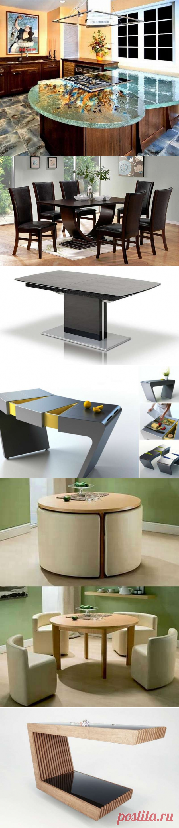 Оригинальные кухонные столы