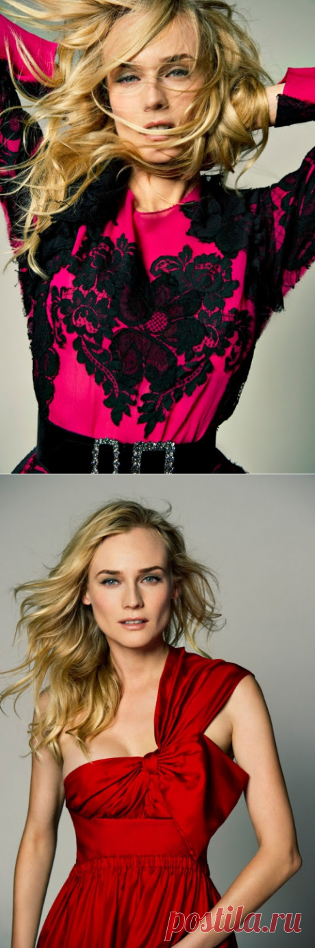 Диана Крюгер (Diane Kruger) в фотосессии Жиля-Мари Циммерманна (Gilles-Marie Zimmermann) для журнала Glamour Spain (ноябрь 2012).
