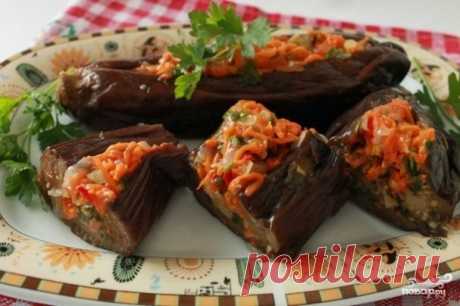 Баклажаны, фаршированные морковкой и чесноком - рецепт с фото на Повар.ру