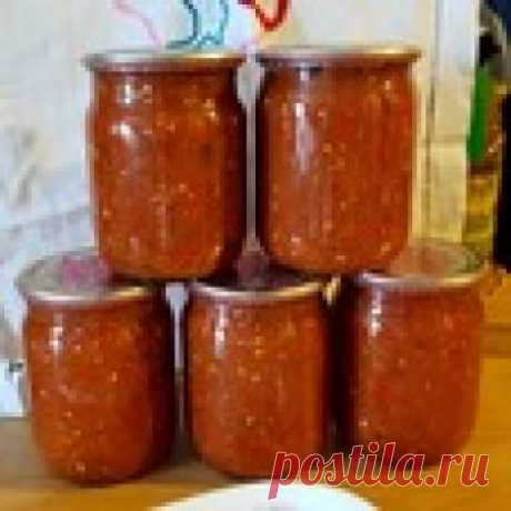 Аджика из кабачка "Острая" Кулинарный рецепт