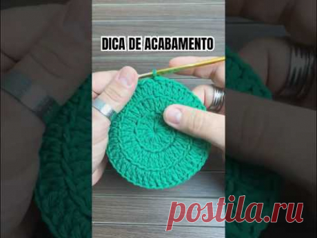 DICA DE ACABAMENTO DE CROCHÊ - VC VAI AMAR! ‪@MarceloNunesCroche‬