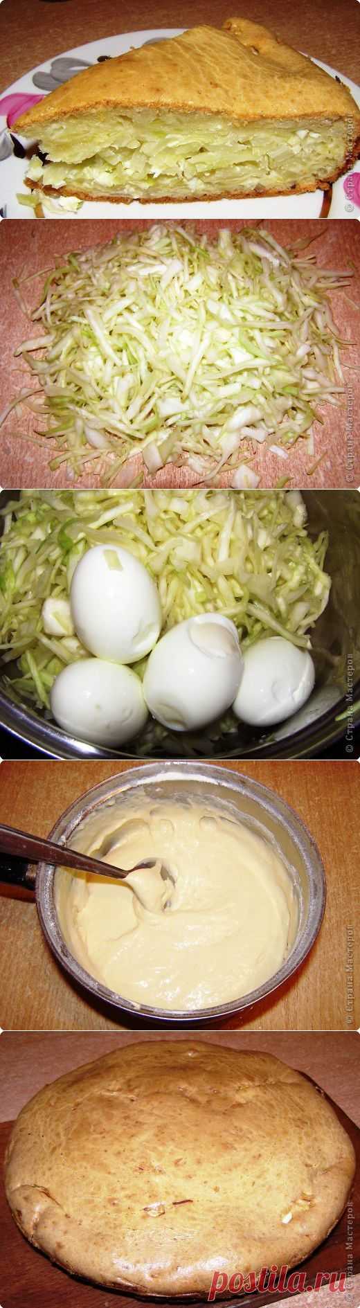 Шарлотка с капустой.