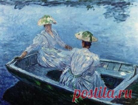 The Blue Row Boat ~ Claude Monet