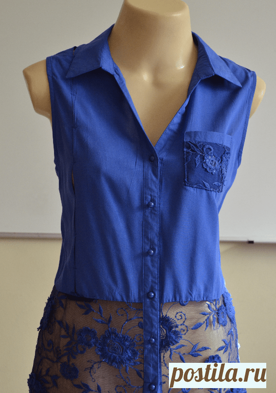 Blusa com Decote V e Gola Esporte - DIY - molde, corte e costura - Marlene Mukai