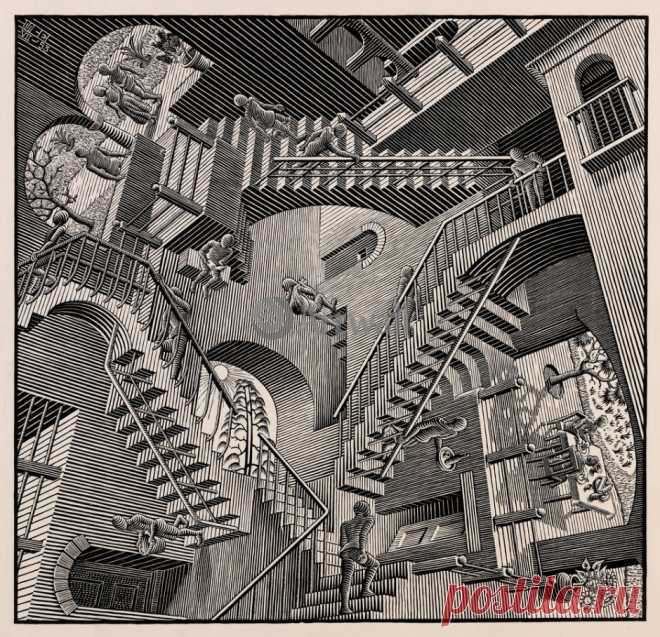 Эшер Мауриц Корнелис «Теория относительности»