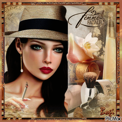 A beautiful green-eyed woman...