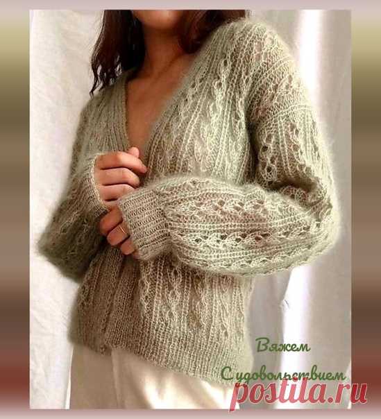 Два ажурных узора спицами
#узоры_спицами #жакеты_спицами #джемпера_спицами