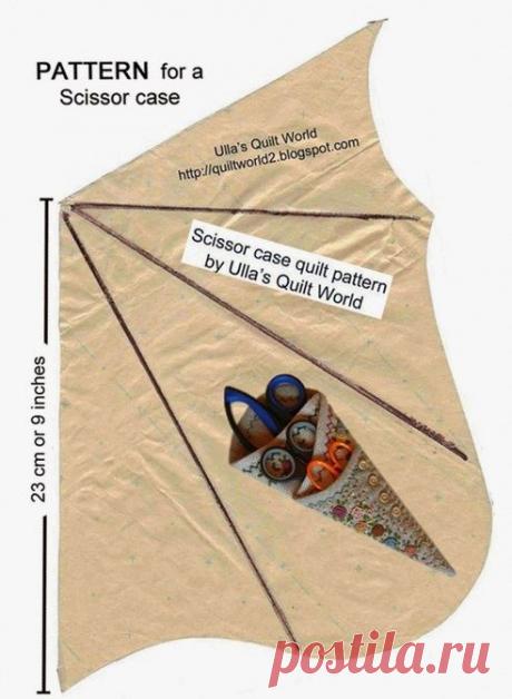 Чехольчик для ножниц выкройка