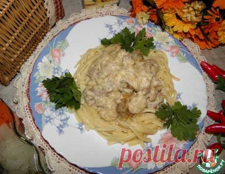 Мясо в луково-сливочном соусе – кулинарный рецепт
