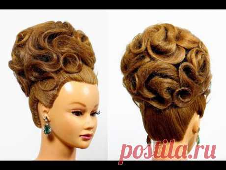 Hairstyles for medium long hair. Updo hairstyles. Bridal wedding hairstyles