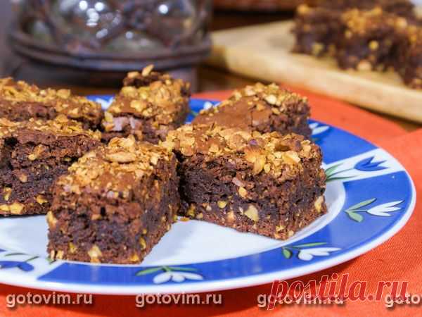 Шоколадное печенье с фисташками / Готовим.РУ