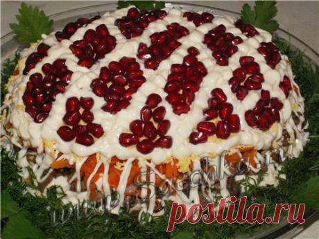 Салат "Сказка" - рецепт с фото Рецепт салата Сказка с телятиной и грибами для новогоднего стола.