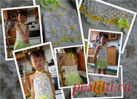 Топ с ромашками..