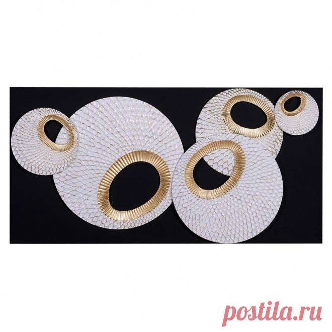 Панно на стену белое с черным 