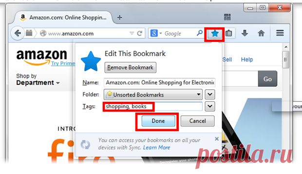 Добавление меток к новой закладке в Mozilla Firefox - О компьютере у Ираиды - Группы Мой Мир