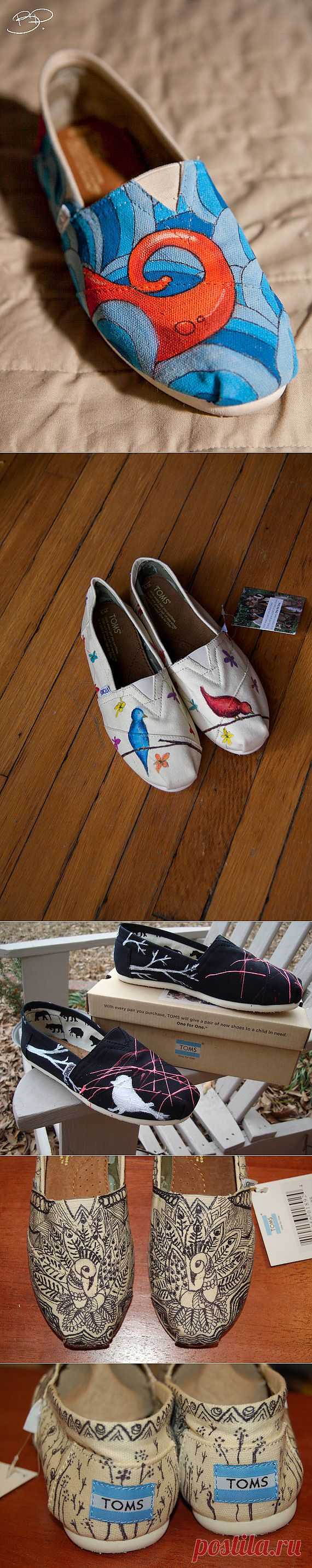 Коллекция хэнд мейд обуви Toms (теперь с рисунками) / Обувь / ВТОРАЯ УЛИЦА