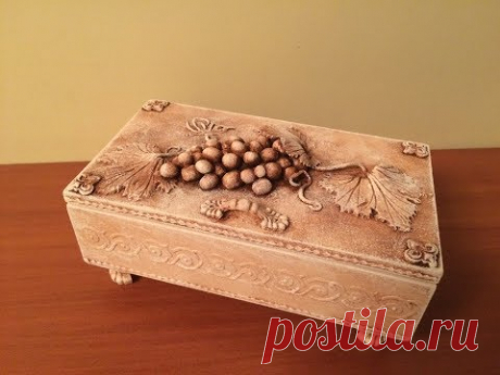 Декорирование шкатулки. Decoration of the casket. Diy