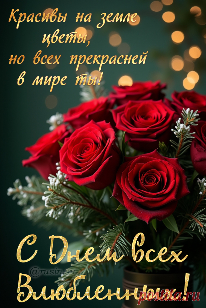 С Днем влюбленных, с Днем святого Валентина