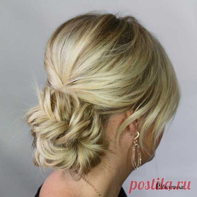 Легкая прическа из косы