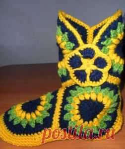 ru_knitting: Домашние сапожки