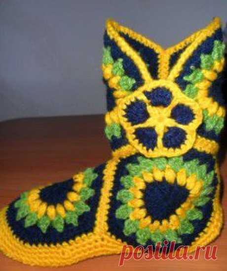 ru_knitting: Домашние сапожки