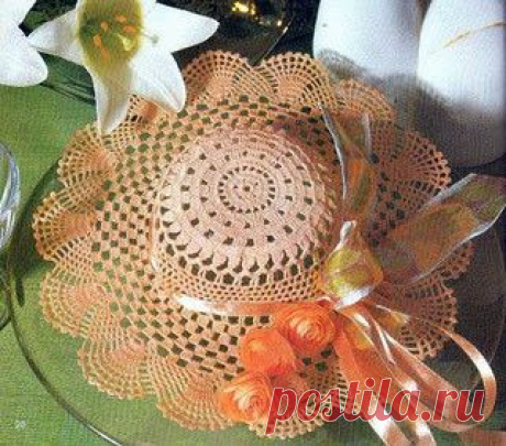 Схемы вязания крючком: шляпки ажурные | Ladiesvenue