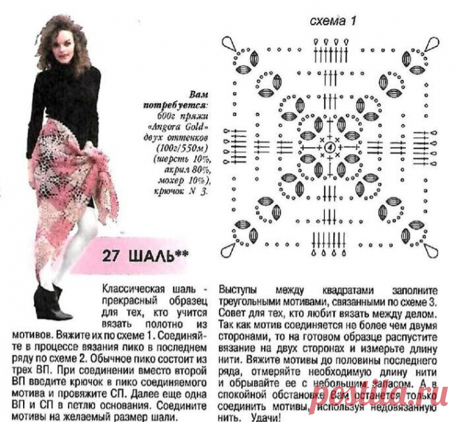 Подборка шалей, связанных из мотивов, крючком. Часть 4. | Вяжем с Татьяной LW | Дзен