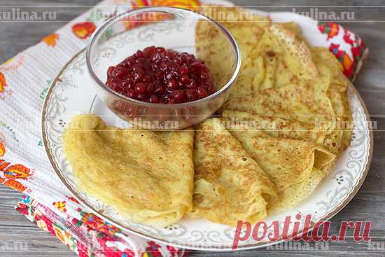 Блины без молока и яиц – рецепт приготовления с фото от Kulina.Ru