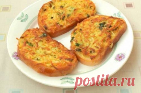 Гренки с картофелем и зеленым луком - рецепт с фото / Простые рецепты