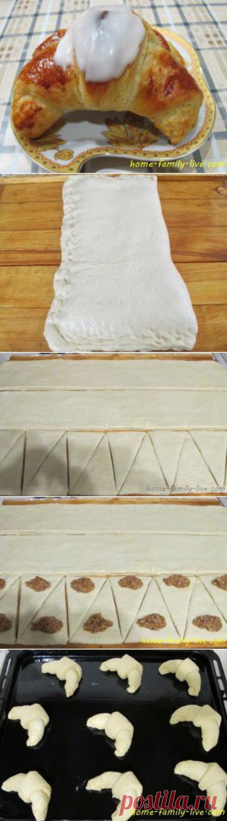 Слойка с марципаном - пошаговый рецепт с фотоКулинарные рецепты