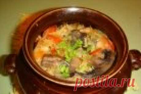Овощи с грибами в горшочках - пошаговый рецепт с фото на Повар.ру