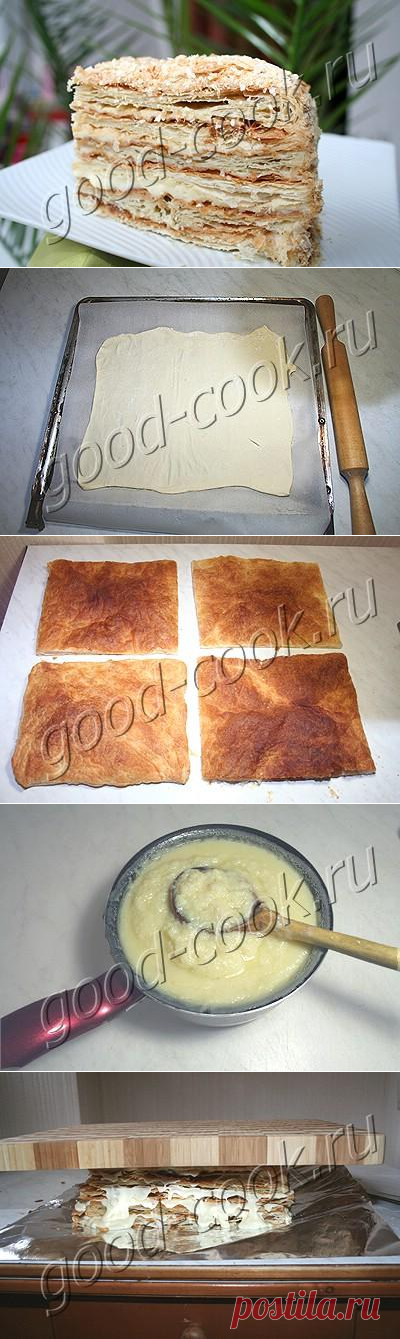 торт "Наполеон" из магазинного теста. =)