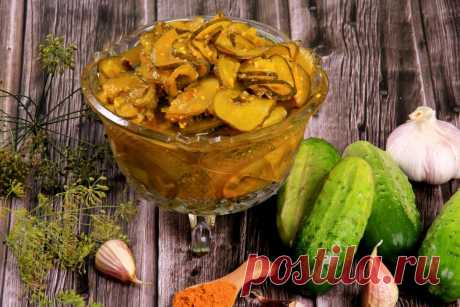 10 вкуснейших салатов из переросших огурцов на зиму