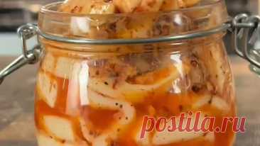 Маринованные кальмары 🦑🌶️