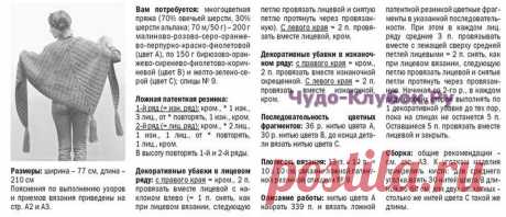 Шаль с кистями 362 | ЧУДО-КЛУБОК.РУЧУДО-КЛУБОК.РУ