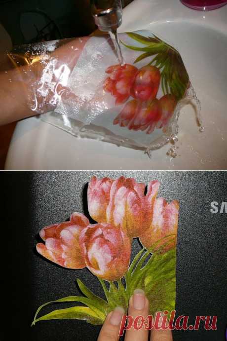 МК превращения салфетки в декупажную карту - Декупаж - Рукоделие и творчество - Каталог статей - Рукоделие-мое хобби