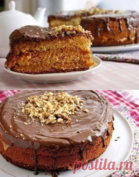Очень вкусный нежный медовый бисквит