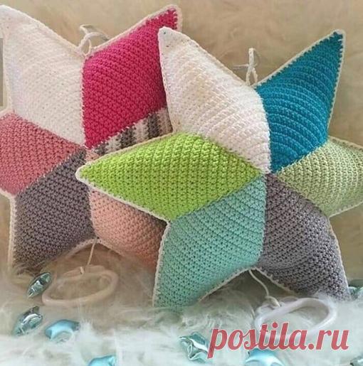 Подушечки крючком