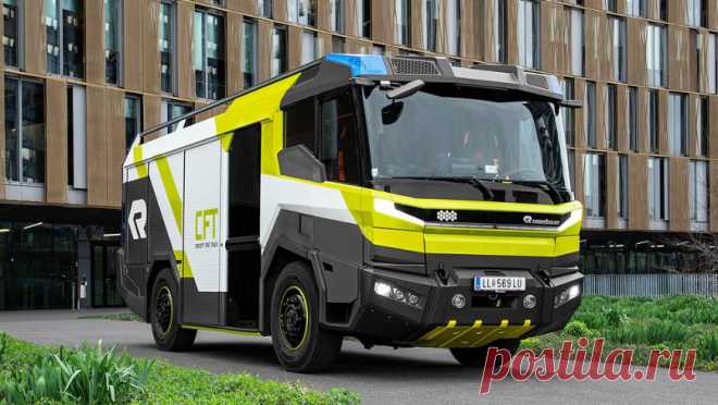 Показана первая в мире пожарная машина на электричестве