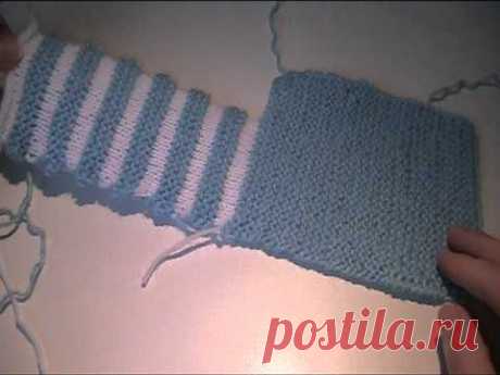 Baby Schühchen stricken Teil 2