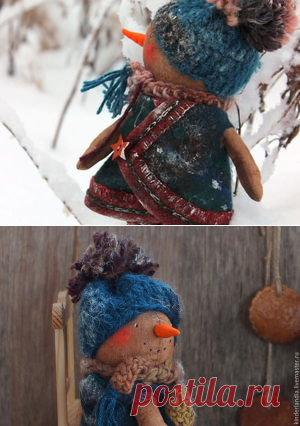 Шьем милого чумазого снеговика - Ярмарка Мастеров - ручная работа, handmade