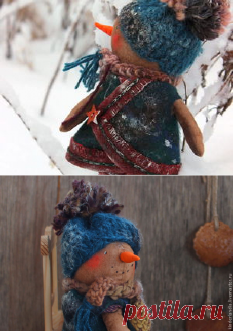 Шьем милого чумазого снеговика - Ярмарка Мастеров - ручная работа, handmade