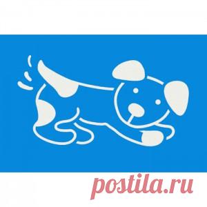 Щенок Трафарет 10х15 см Marabu