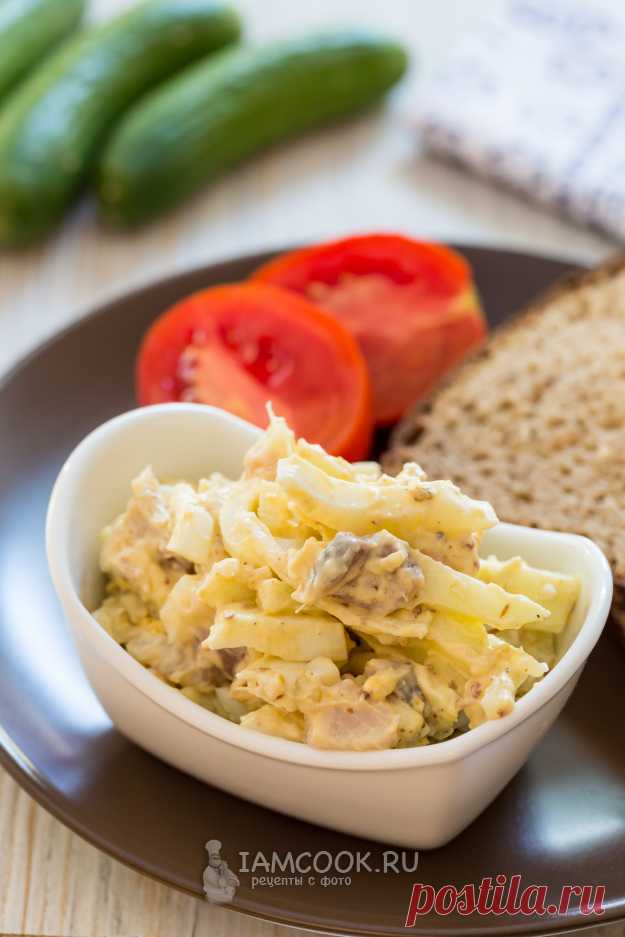Салат с сельдью, яблоком и яйцами — рецепт с фото пошагово. Как приготовить салат с селедкой, яблоком и яйцами?