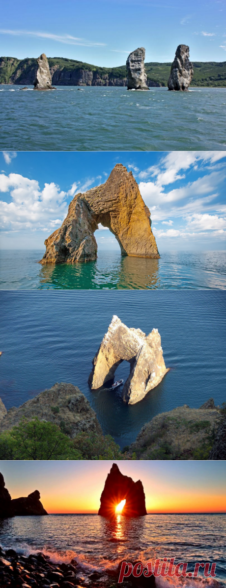 Самые фотогеничные морские скалы.